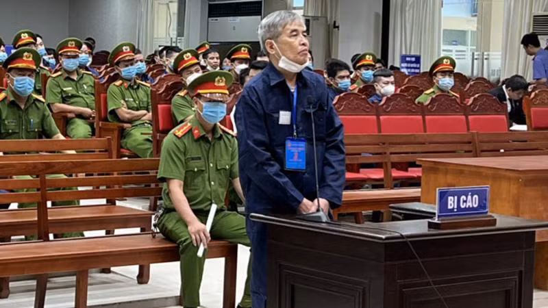 Bị cáo Phan Thanh Hữu tại tòa.