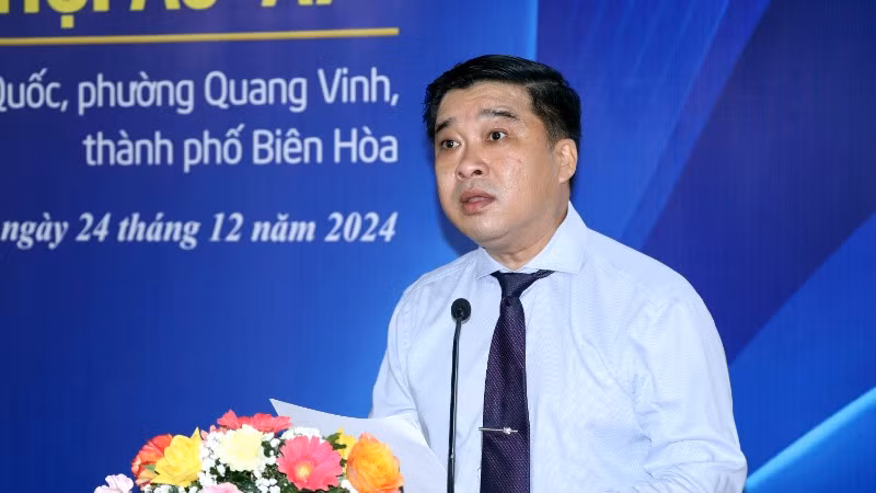 Giám đốc Sở Xây dựng tỉnh Đồng Nai Hồ Văn Hà phát biểu tại sự kiện.