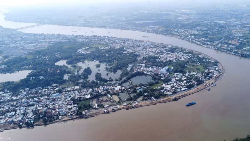 Dự án đường, kè ven sông Đồng Nai có chiều dài hơn 5.2km có tổng vốn đầu tư gần 2.000 tỷ đồng.