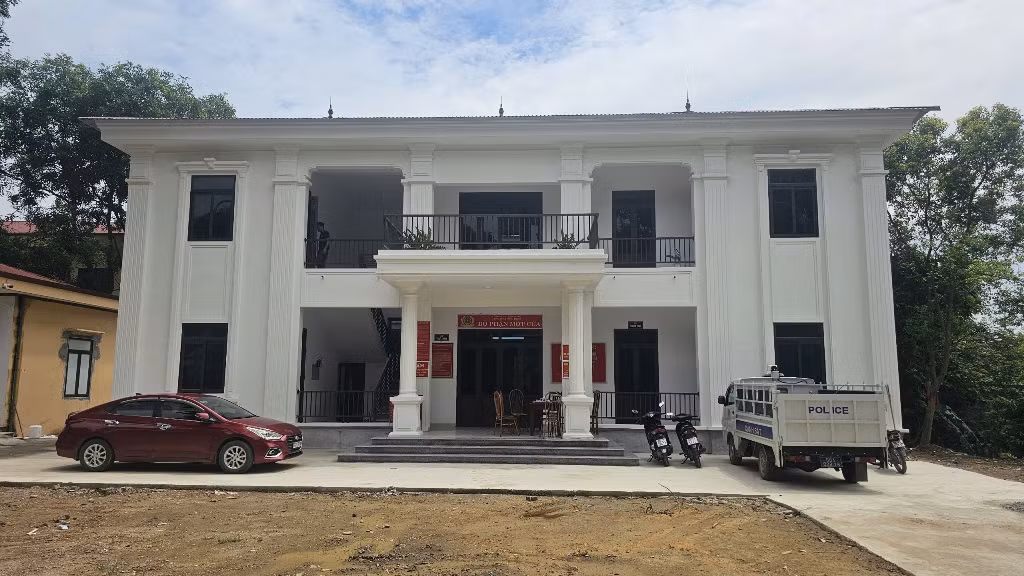 Trụ sở Công an xã Đồng Thịnh, huyện Sông Lô mới hoàn thành.