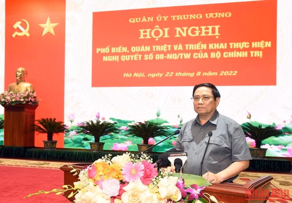 Thủ tướng Phạm Minh Chính phát biểu chỉ đạo Hội nghị quán triệt và triển khai thực hiện Nghị quyết 08-NQ/TW. Thủ tướng Phạm Minh Chính phát biểu chỉ đạo Hội nghị quán triệt và triển khai thực hiện Nghị quyết 08-NQ/TW.