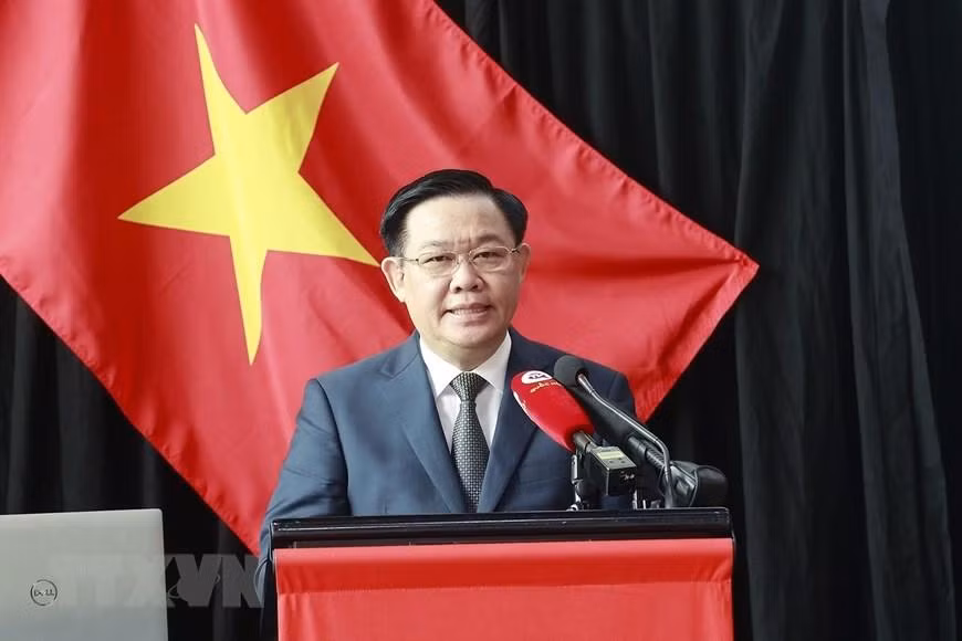 Chủ tịch Quốc hội Vương Đình Huệ phát biểu tại Diễn đàn Hợp tác giáo dục Việt Nam-New Zealand. (Ảnh: Doãn Tấn/TTXVN) Chủ tịch Quốc hội Vương Đình Huệ phát biểu tại Diễn đàn Hợp tác giáo dục Việt Nam-New Zealand. (Ảnh: Doãn Tấn/TTXVN)