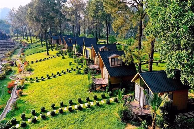 Các homestay tại Sơn La. (Ảnh: Quang Quyết/TTXVN) Các homestay tại Sơn La. (Ảnh: Quang Quyết/TTXVN)