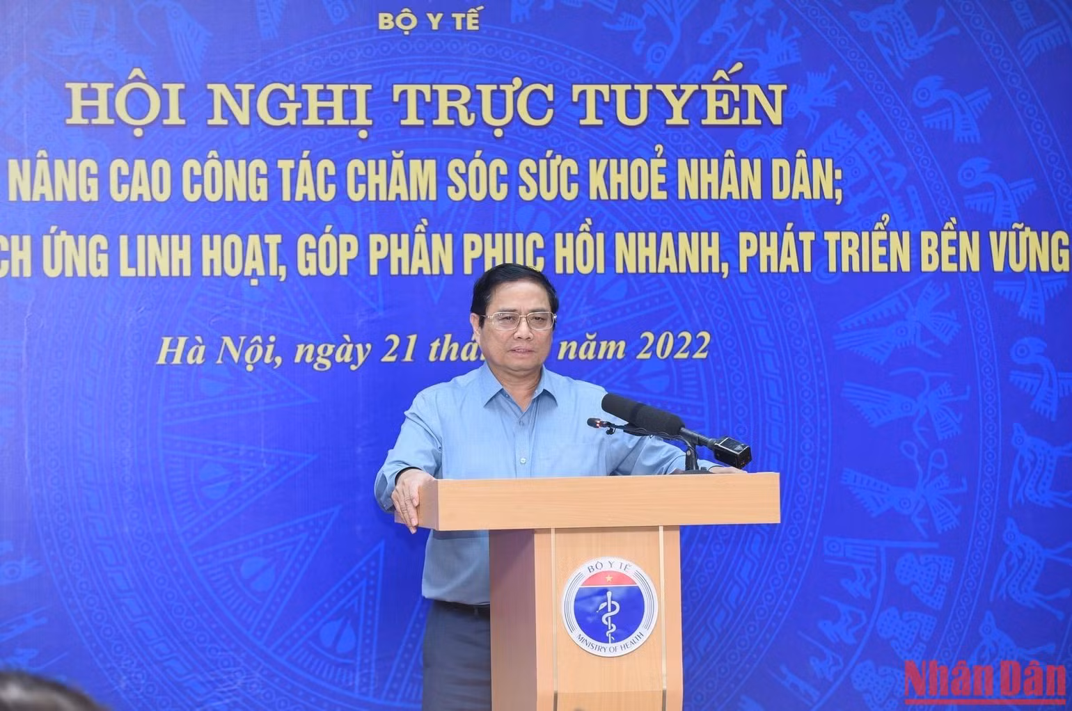 Thủ tướng Phạm Minh Chính phát biểu chỉ đạo hội nghị. (Ảnh: TRẦN HẢI)