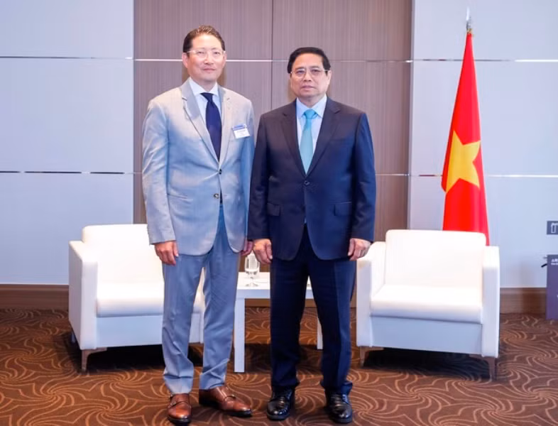 Thủ tướng Phạm Minh Chính tiếp ông Cho Hyun-joon, Chủ tịch Tập đoàn Hyosung. Thủ tướng Phạm Minh Chính tiếp ông Cho Hyun-joon, Chủ tịch Tập đoàn Hyosung.