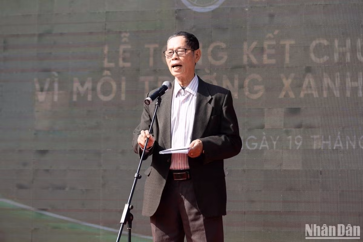 TS Trần Văn Miều, Phó Chủ tịch Hội Bảo vệ thiên nhiên và môi trường Việt Nam phát biểu tại buổi tổng kết chương trình. TS Trần Văn Miều, Phó Chủ tịch Hội Bảo vệ thiên nhiên và môi trường Việt Nam phát biểu tại buổi tổng kết chương trình.