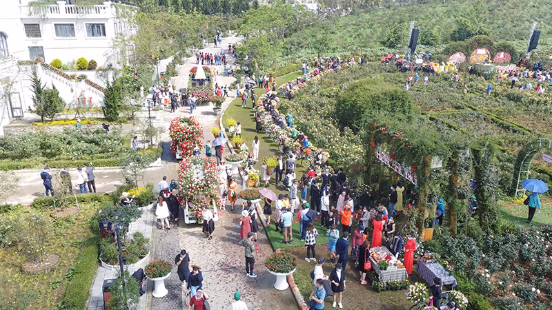 Carnaval đường phố với hàng chục nghìn bông hồng hấp dẫn du khách. Carnaval đường phố với hàng chục nghìn bông hồng hấp dẫn du khách.