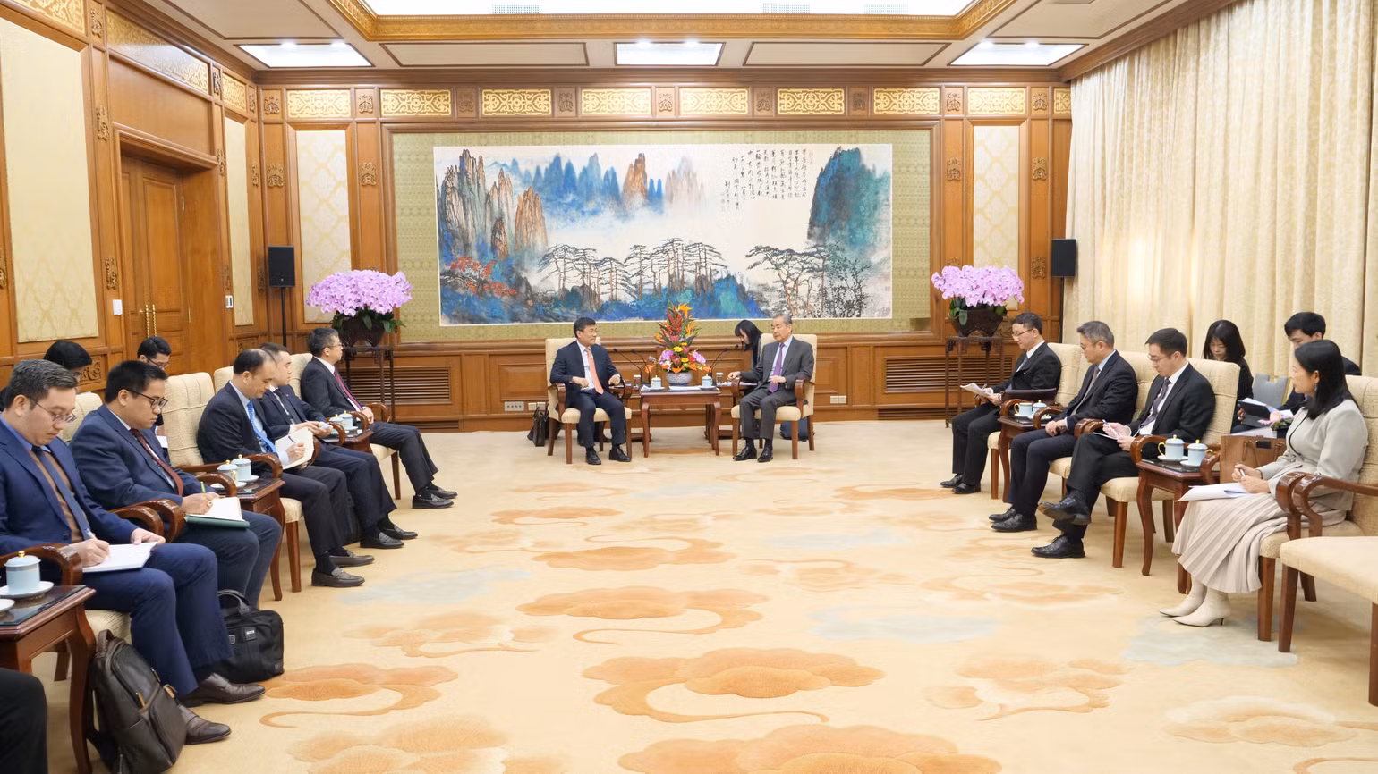 Toàn cảnh buổi tiếp.