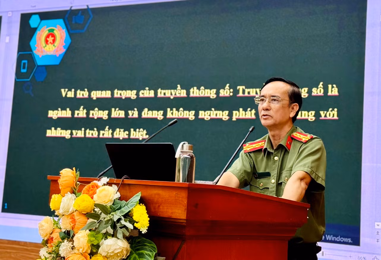 Đại tá Nguyễn Quang Thắng, Phó Cục trưởng Cục Khoa học, chiến lược và Lịch sử, Bộ Công an thông tin chuyên đề.