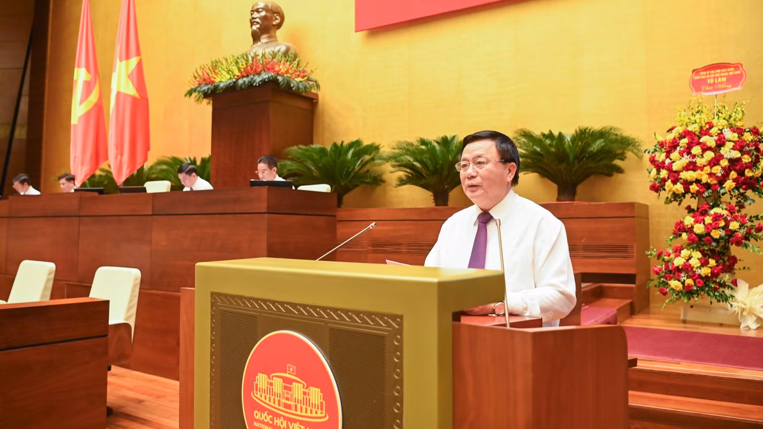 Giám đốc Học viện Chính trị quốc gia Hồ Chí Minh, Chủ tịch Hội đồng Lý luận Trung ương, GS, TS Nguyễn Xuân Thắng phát biểu khai mạc hội thảo. (Ảnh: DUY LINH) Giám đốc Học viện Chính trị quốc gia Hồ Chí Minh, Chủ tịch Hội đồng Lý luận Trung ương, GS, TS Nguyễn Xuân Thắng phát biểu khai mạc hội thảo. (Ảnh: DUY LINH)