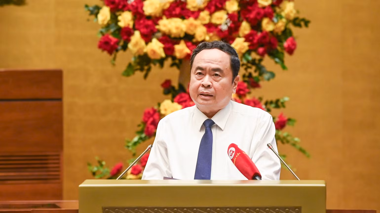 Chủ tịch Quốc hội Trần Thanh Mẫn phát biểu chỉ đạo hội thảo. (Ảnh: DUY LINH) Chủ tịch Quốc hội Trần Thanh Mẫn phát biểu chỉ đạo hội thảo. (Ảnh: DUY LINH)