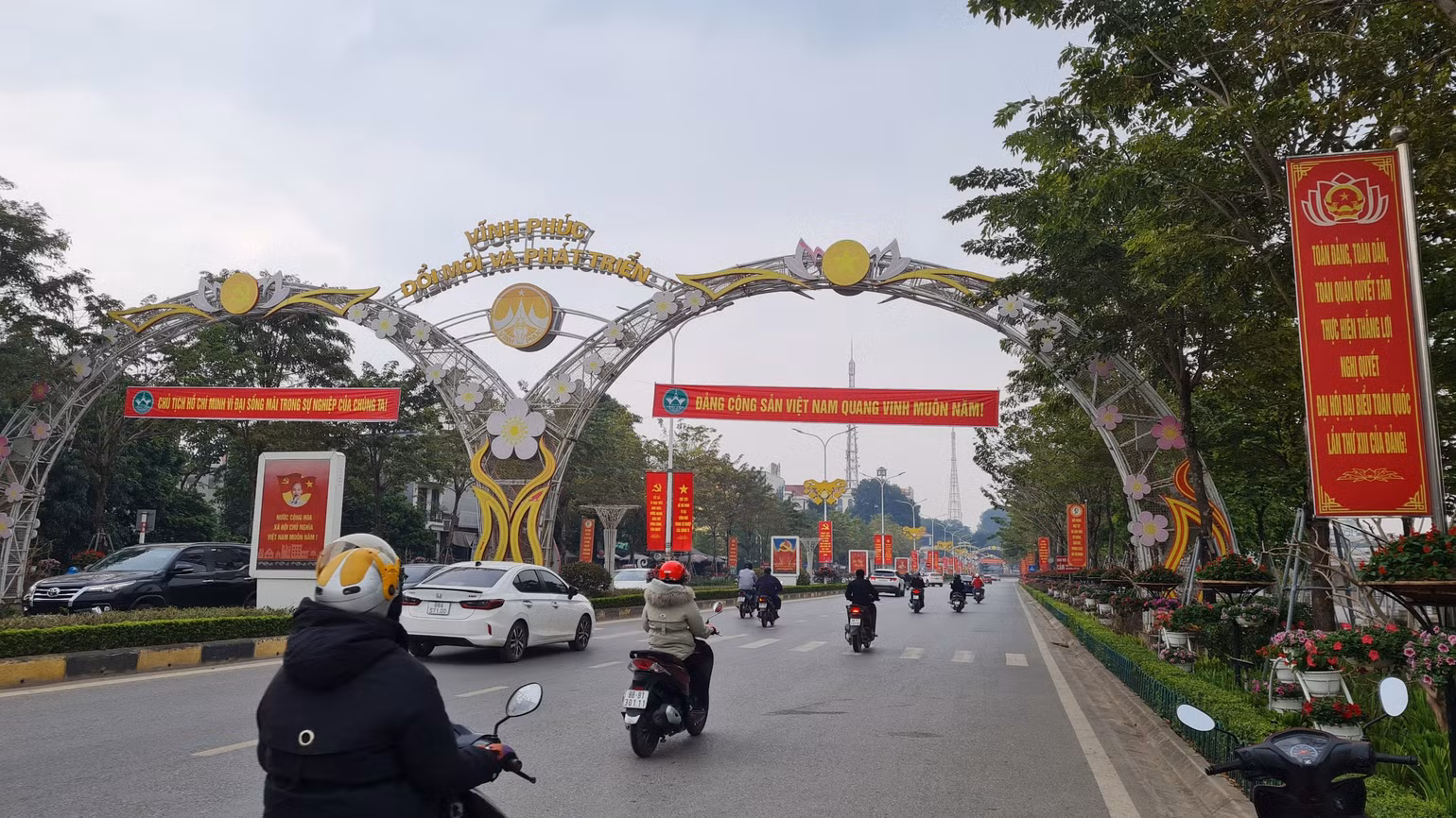 Không khí đón xuân náo nức tại thành phố Vĩnh Yên