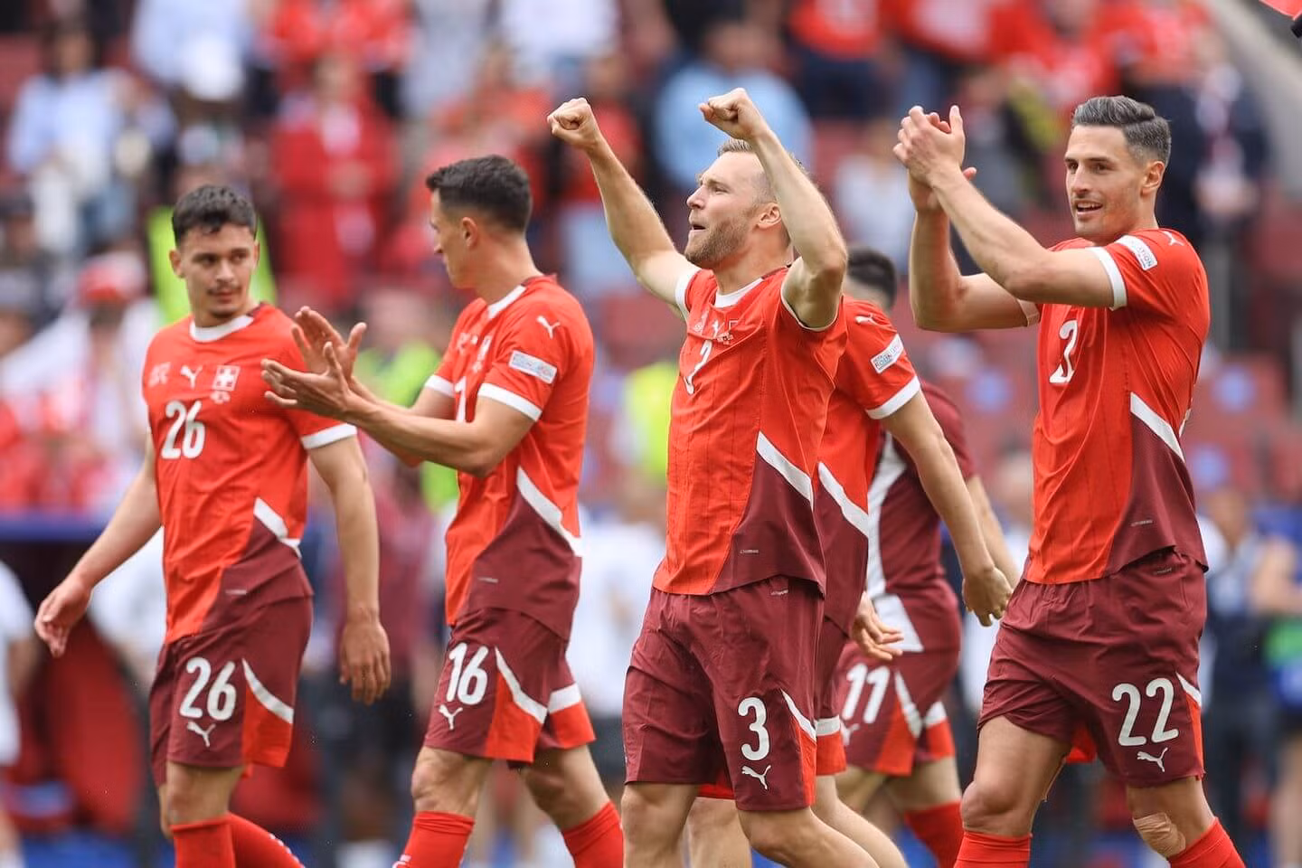 Thụy Sĩ tràn trề cơ hội làm nên kỳ tích tại EURO 2024. (Ảnh: Getty) Thụy Sĩ tràn trề cơ hội làm nên kỳ tích tại EURO 2024. (Ảnh: Getty)