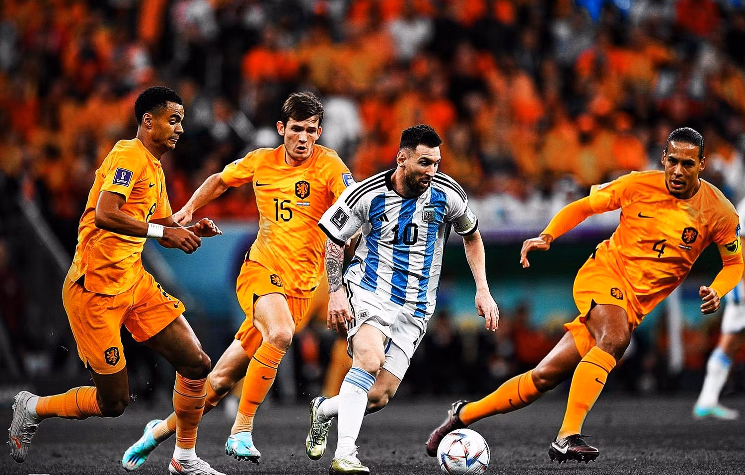 Messi đã thể hiện dấu ấn cá nhân giúp Argentina vào bán kết.