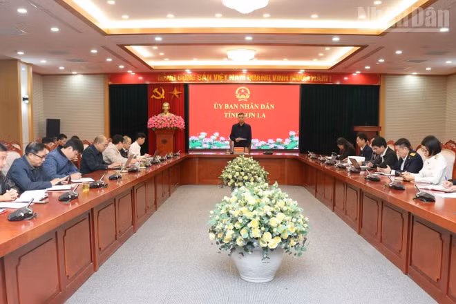 Ngày 2/11, Báo Nhân Dân có bài phản ánh, ngày sau đó vào ngày 3/11, Ủy ban nhân dân tỉnh Sơn La đã họp chỉ đạo làm rõ các thông tin phản ánh trên Báo Nhân Dân. (Ảnh: DIỆP HƯƠNG)