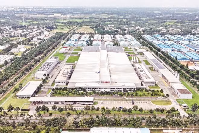 Một góc Khu công nghiệp Long Thành, thành phố Đồng Nai.