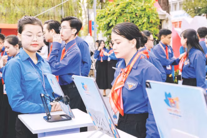 Công tác Đoàn giai đoạn 2025-2030 của tuổi trẻ Thành phố Hồ Chí Minh gắn với nhiệm vụ trọng tâm là chuyển đổi số và đổi mới sáng tạo để đáp ứng nhu cầu thực tiễn cuộc sống. (Ảnh CTV)