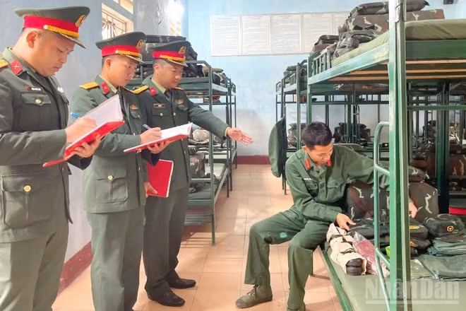 Đơn vị chuẩn bị sẵn sàng để đón nhận chiến sĩ mới.