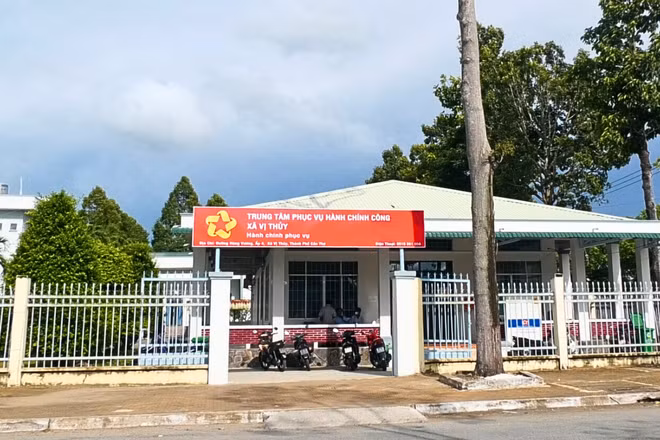 Trung tâm Phục vụ hành chính công xã Vị Thủy, thành phố Cần Thơ.