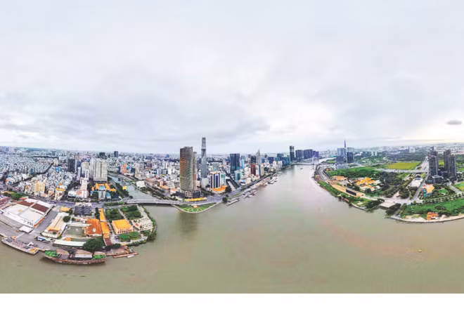 Một góc đô thị Thành phố Hồ Chí Minh. (Ảnh THẾ ANH)