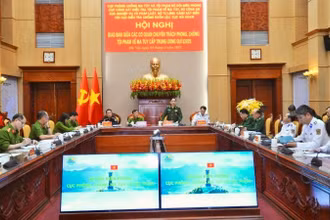 Hội nghị giao ban giữa các cơ quan chuyên trách phòng, chống tội phạm về ma túy. (Ảnh: Bộ đội Biên phòng)