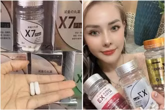 Sản phẩm giảm cân do DJ Ngân 98 bán trên mạng. (Ảnh chụp màn hình)