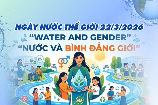 [Infographic] Hưởng ứng Ngày Nước thế giới 2026 - Nước và bình đẳng giới