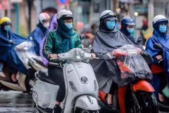 Khu vực Hà Nội từ đêm nay có mưa, mưa nhỏ rải rác, trời chuyển rét. (Ảnh minh họa)