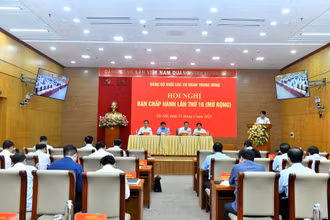 Hội nghị Ban Chấp hành Đảng bộ Khối các cơ quan Trung ương lần thứ 16 (mở rộng). Ảnh: ĐĂNG KHOA