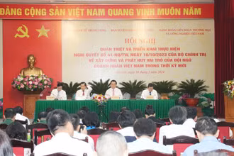 Hội nghị quán triệt và triển khai thực hiện Nghị quyết số 41.