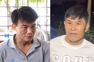  2 "siêu trộm" Trần Văn Điệp và Đặng Văn Ngọc (Ảnh: Công an Quảng Bình)