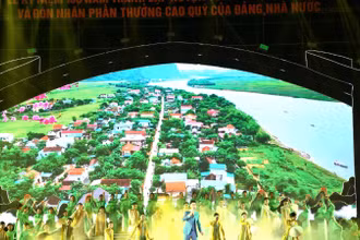 Một tiết mục biểu diễn nghệ thuật tại Lễ kỷ niệm.