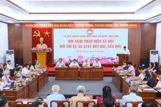 Hội nghị phản biện xã hội đối với dự thảo Luật Đất đai (sửa đổi).