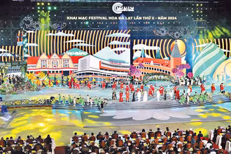 Lễ khai mạc Festival Hoa Đà Lạt lần thứ 10.