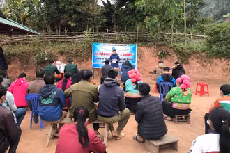 Tuyên truyền pháp luật tới đồng bào dân tộc thiểu số tại huyện Mường Nhé (Điện Biên).