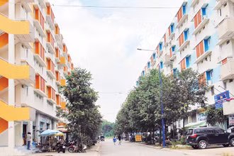 Khu nhà ở xã hội Becamex Định Hòa (thành phố Thủ Dầu Một, tỉnh Bình Dương) giúp nhiều công nhân lao động ngoại tỉnh an cư, lạc nghiệp. 