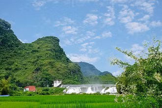 Sắc thu bình yên ở xã Chí Viễn, huyện Trùng Khánh, tỉnh Cao Bằng. 