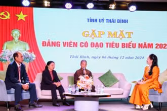 Giao lưu, tọa đàm với các đảng viên có đạo tiêu biểu trên địa bàn tỉnh Thái Bình.