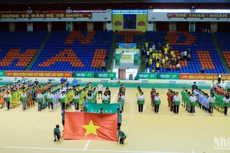 Quang cảnh lễ khai mạc.