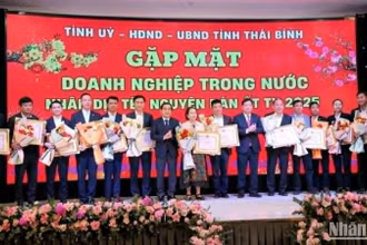 Lãnh đạo tỉnh Thái Bình tặng bằng khen cho các doanh nghiệp tiêu biểu trong thực hiện an sinh xã hội trên địa bàn trong năm 2024.