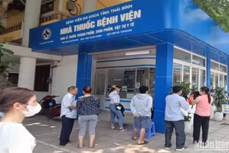 Bệnh viện đa khoa tỉnh Thái Bình thực hiện cung ứng bổ sung 203 mặt hàng thuốc của 34 Công ty vào Nhà thuốc bệnh viện.