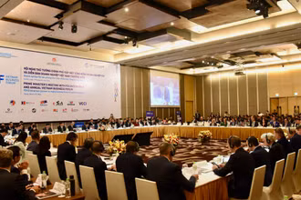 Quang cảnh Hội nghị Thủ tướng Chính phủ gặp mặt cộng đồng doanh nghiệp FDI và Diễn đàn Doanh nghiệp Việt Nam thường niên năm 2024.