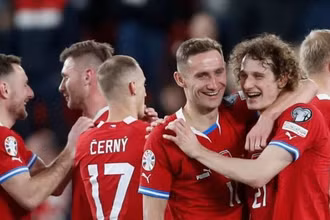 Các cầu thủ của đội tuyển Séc. (Nguồn: Football Daily)