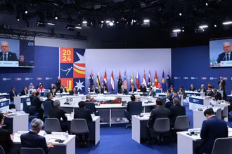Quang cảnh phiên toàn thể Hội nghị Cấp cao Đặc biệt kỷ niệm 50 năm quan hệ ASEAN-Australia.