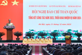 [Ảnh] Hội nghị Báo chí toàn quốc tổng kết công tác năm 2023, triển khai nhiệm vụ năm 2024