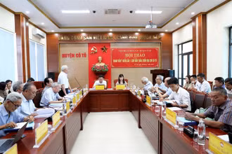 Quang cảnh Hội thảo tham vấn ý kiến lần 1 cho Cuốn Địa chí Cô Tô.