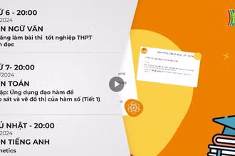 Từ hôm nay, học sinh có thể ôn thi tốt nghiệp trên truyền hình và nền tảng số