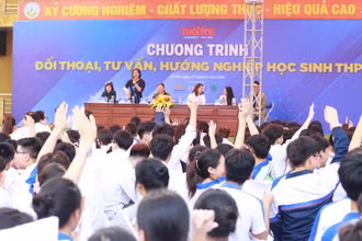 Đông đảo học sinh tham gia chương trình tư vấn hướng nghiệp 