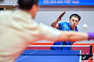 [Ảnh] Những khoảnh khắc ấn tượng tại Giải Bóng bàn Cúp Hội Nhà báo Việt Nam lần thứ XVI