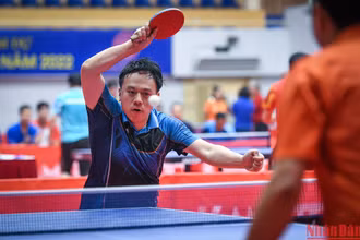 [Ảnh] Những khoảnh khắc tranh tài ấn tượng tại Giải bóng bàn Cúp Hội Nhà báo Việt Nam lần thứ XV–năm 2022